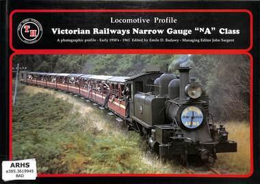 Book, Train Hobby Publications, Locomotive Profile Victorian Railways Narrow Gauge A class, 2000