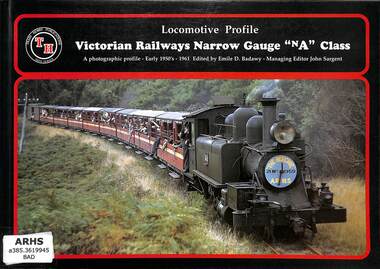 Book, Emile D. Badawy, Locomotive Profile Victorian Railways Narrow Gauge A class, 2000