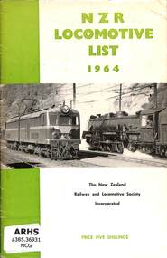 Book, McGavin, T.A, NZR Locomotive List 1964, 1964