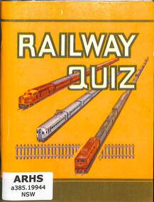 Book, The Department of Railways Research and Information Section, Railway Quiz, 1966