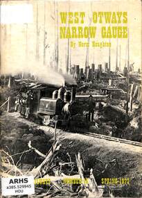 Book, Light Railway Research Society of Australia, West Otways Narrow Gauge, 1973