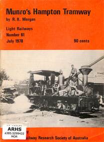 Book, Morgan, R.K, Munro's Hampton Tramway, 1978