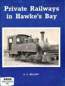 Book, New Zealand Railway and Locomotive Society, Private Railways in Hawke's Bay, 1984