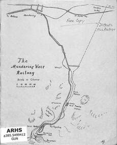Booklet, Gunzburg, Adrian, The Mundaring Weir Railway, 1968