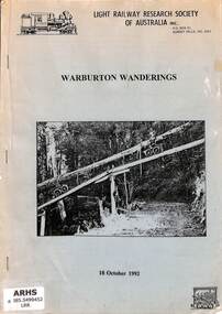 Book, Light Railway Research Society of Australia, Warburton Wanderings, 1992