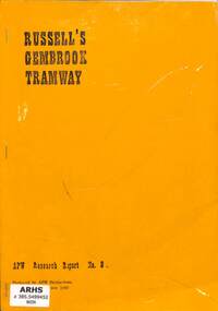 Booklet, Winzenreid, Arthur, Russell's Gembrook Tramway, 1982