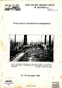 Booklet, Houghton, Norm, Wyelangta Weekend Wanderings, 1992