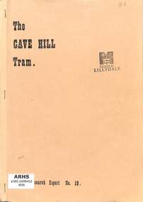 Booklet, Winzenreid, Arthur, The Cave Hill Tram, 1985