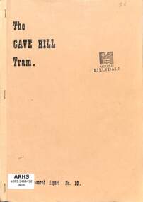 Booklet, Winzenreid, Arthur, The Cave Hill Tram, 1985