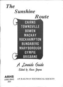 Booklet, Joynes, Kevin, The Sunshine Route: A Lineside Guide