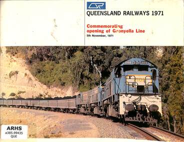 Book, Queensland Government Railways, Queensland Railways 1971: Commemorating opening of Goonyella line 5th November 1971, 1971