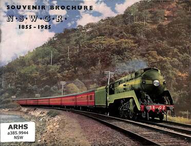 Booklet, New South Wales Government Railways, Souvenir Brochure N.S.W.G.R. 1855-1955, 1955