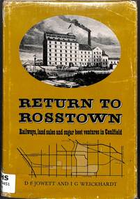 Book, Jowett, Des F. et al, Return to Rosstown, 1978