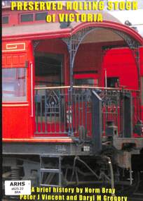 Book, Brief History of Books et al, Preserved Rolling Stock of Victoria, 2013