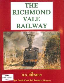 Book, Preston, R.G, The Richmond Vale Railway, 1989