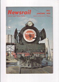 Journal - Newsrail January 1974, Unattributed, North East Centenary. Destination St Arnaud, 1974