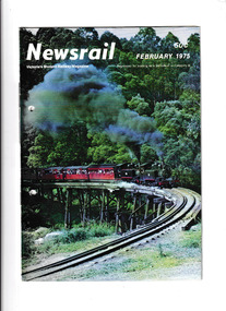 Journal - Newsrail February 1975, Unattributed, 1974 steam tours. The 1895 Kaniva show, 1973