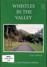 Book, Fiddian, Marc, Whistles in the Valley, 2017