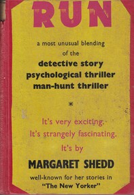 Book - Novel, Shedd, Margaret, Run, 1956