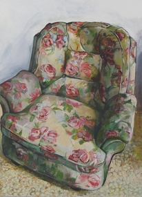 Painting of an armchair. 