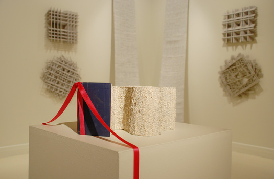 Woven paper book. 