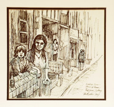 People on a street in Sydney. 