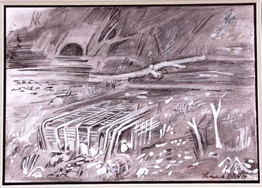 Drawing of Merri-creek.