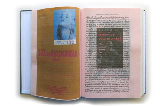 The Country Justice open to a page featuring an image of a Modanna with the words sex by Modanna 