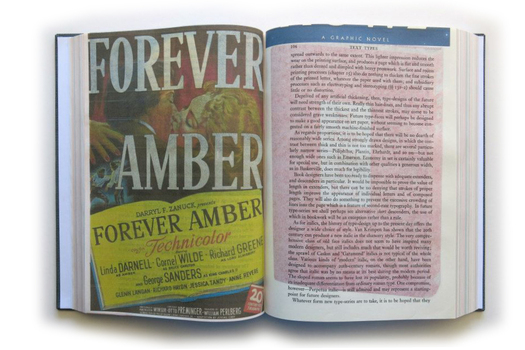 The Country Justice open to a page featuring  the words forever amber