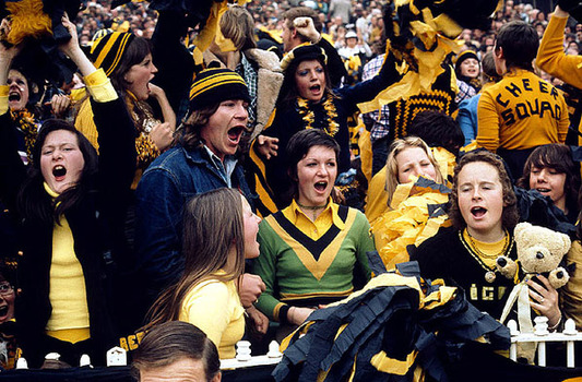 Photograph of Richmond football fans.