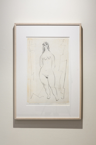 Print of a nude woman. 