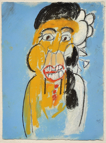 Abstract smiling figure. 
