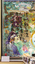 A section of a mural with Chinese writing 