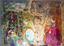 A mural featuring angles