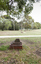 A brick sculpture set amongst gumtrees 