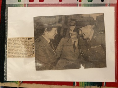 Newspaper - Newspaper clipping, War nurses, [ca. 25/04/1951]