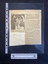 Newspaper clipping of a black and white photo and a story of two columns of text