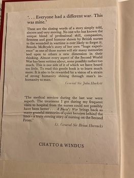 Typed inscription glued inside front cover.