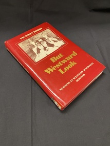 Red hardcover book covered in a red dust jacket. The front of the dustjacket shows a photo of six nurses posing in a black and white image surrounded by a white border. Above the picture is the author's name printed in a cream colour. Below the image the title is printed in large gold letters and at the bottom of the page the sub-title is printed in white text.