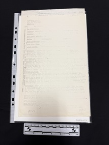 Faded foolscap copy of a typed report relating to the 109 Australian General Hospital in December 1942.  Document has information on the source along the left hand edge.