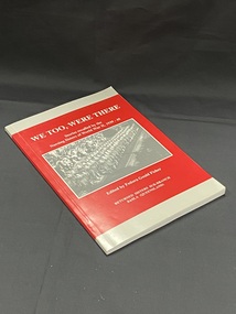 Red cover with a grey strip across the top and bottom. There is a black and white image of nurses in uniform marching along a street lined with crowds of people, in the centre. The title and editor details are printed in white text above and below the image.