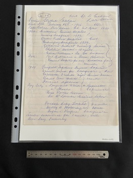 Three pages of handwritten text in blue ink.