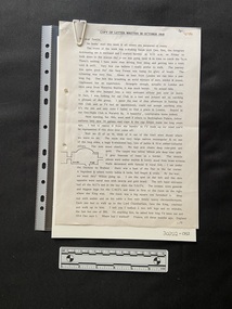 Black typed print on white paper with a small hand-drawn illustration two-thirds of the way down the page on the left side.