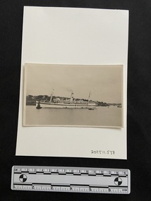 Photograph - 3.5 x 5.5 black and white photograph on card, unknown