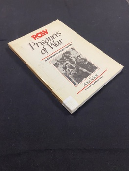 Soft cover, cream coloured, photograph of soldiers on front cover with the title details above. Spine has title, subtitle and author and ABC logo.