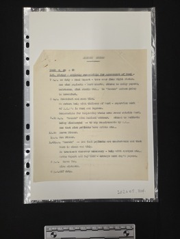One-page paper document formerly attached to other docuements at top left with a pin. The document is titled 'SISTERS DUTIES'. Type-written text on one side of the page outlines times and respective duties.