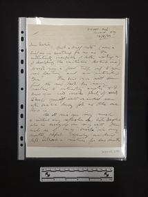 Document - Handwritten letter, Unknown