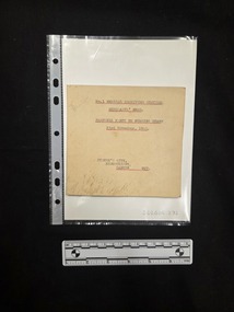 Ephemera - Menu, Unknown