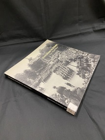 Paperback book with black spine and white print. Front cover is a full page, black and white image, of the Victory March in London in 1919. The title is printed in the top right corner.