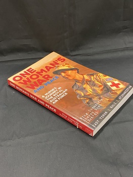 Front cover has a full page image of a female Air Force member in uniform. The title and author details are overlaid across the top of the image.The spine is dark red with white text.